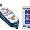 Caricabatterie con recupero di batteria, manutentore e tester nove fasi 12 V 6 A