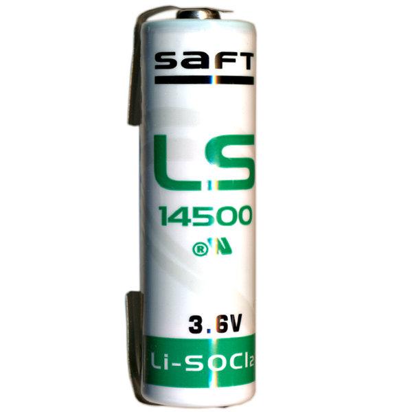 Batteria Litio Stilo 3.6V SAFT lamelle a saldare 14500