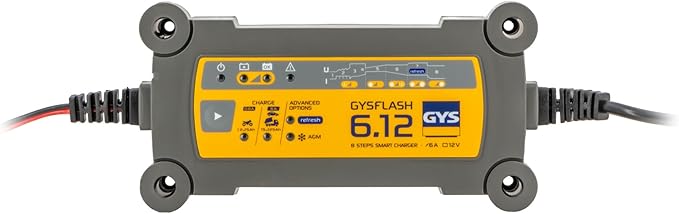 GYS - GYSFLASH 6.12 Caricabatterie Automatico 12V, 0.8/6A,