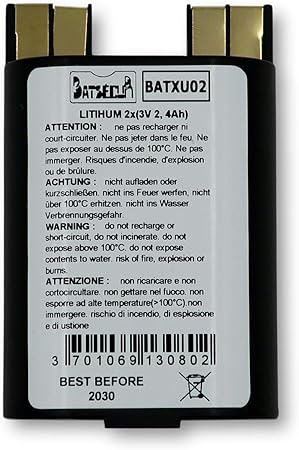 BATSECUR BATXU02 3V 2.4Ah